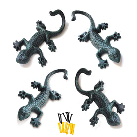 Auafanzy gecko wall hook holds towels with rustic charm by poolside