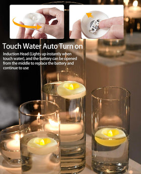 Auemaniliy easy-light candle activates instantly when placed on water.