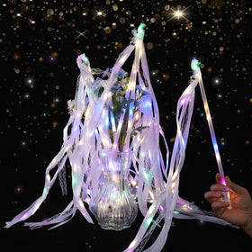 AUGFRYZIAN light-up wands are durable PVC with secure stitched LEDs