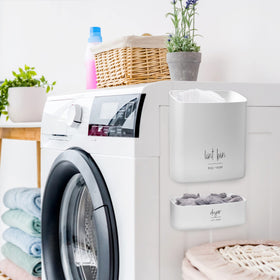 Durable construction supports daily laundry tasks with easy access.