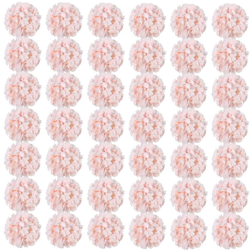 Auihiay 64pcs pink hydrangea flowers for lush wedding centerpieces