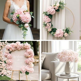 Auihiay pink hydrangea for home decor and party ambiance.
