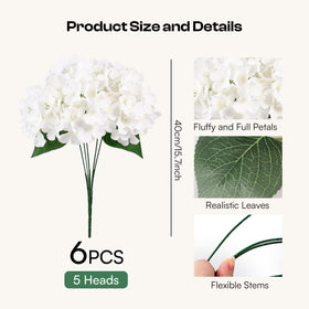 Auihiay hydrangea arrangement stays vibrant with UV protection for outdoor use