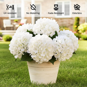 Auihiay faux hydrangeas feature soft silk petals and sturdy stems