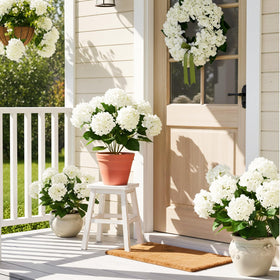 Auihiay hydrangea set provides 30 heads for versatile outdoor displays