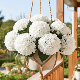 Auihiay premium silk petals mimic natural hydrangea beauty