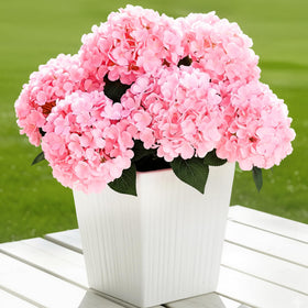 Auihiay outdoor pink hydrangea bundles for durable year-round color