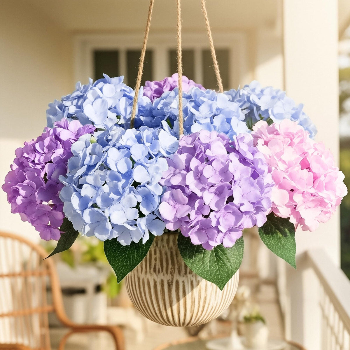 Auihiay wedding outdoor décor hydrangea arrangement for romantic events.