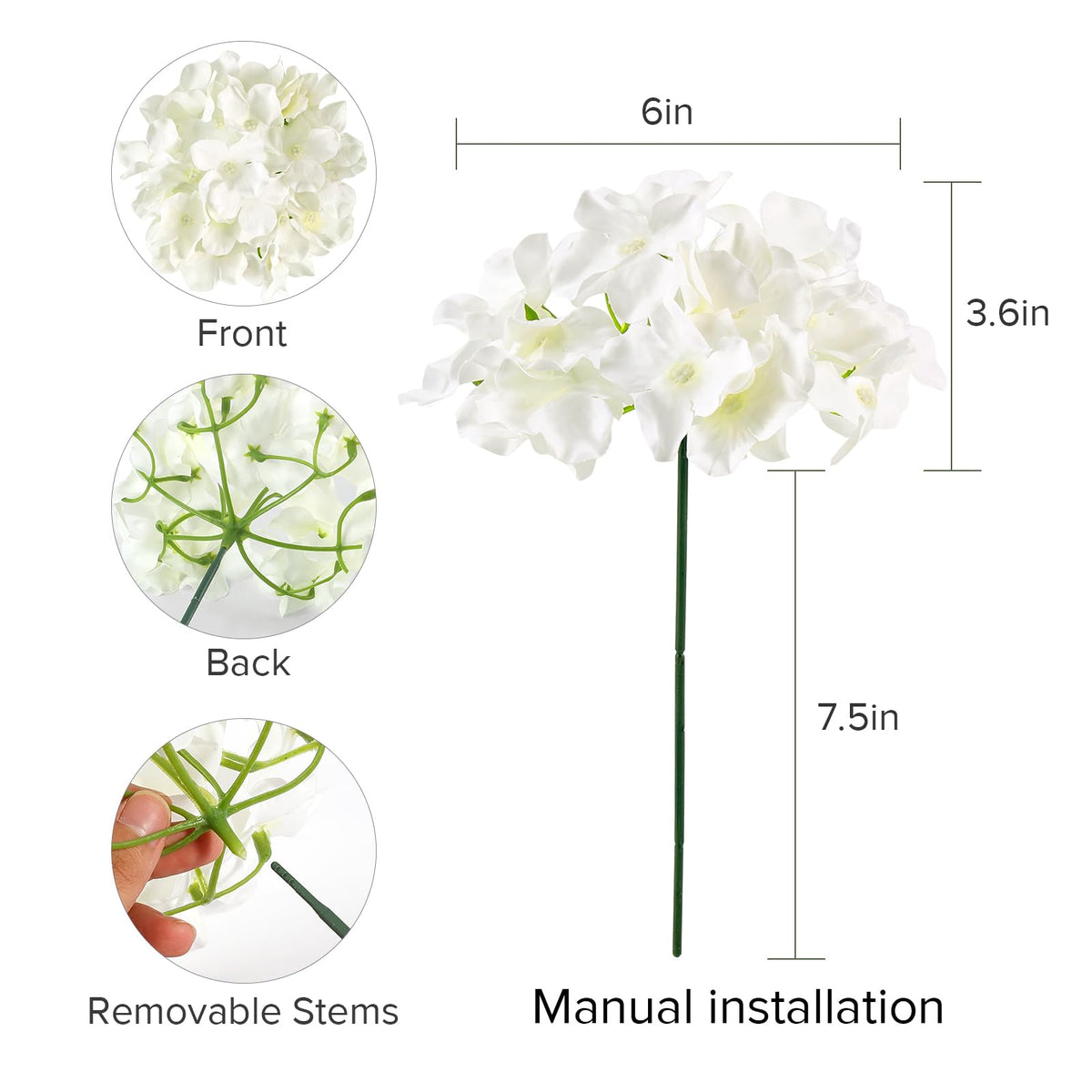 Auihiay ivory stems enable versatile centerpieces and bouquets