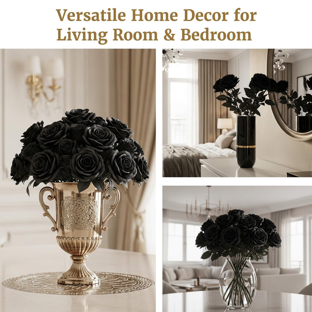 Auihiay low-maintenance roses for quick setup and easy cleanup after parties.