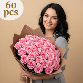 Auihiay pink roses ideal for Mother's Day decor and gifts