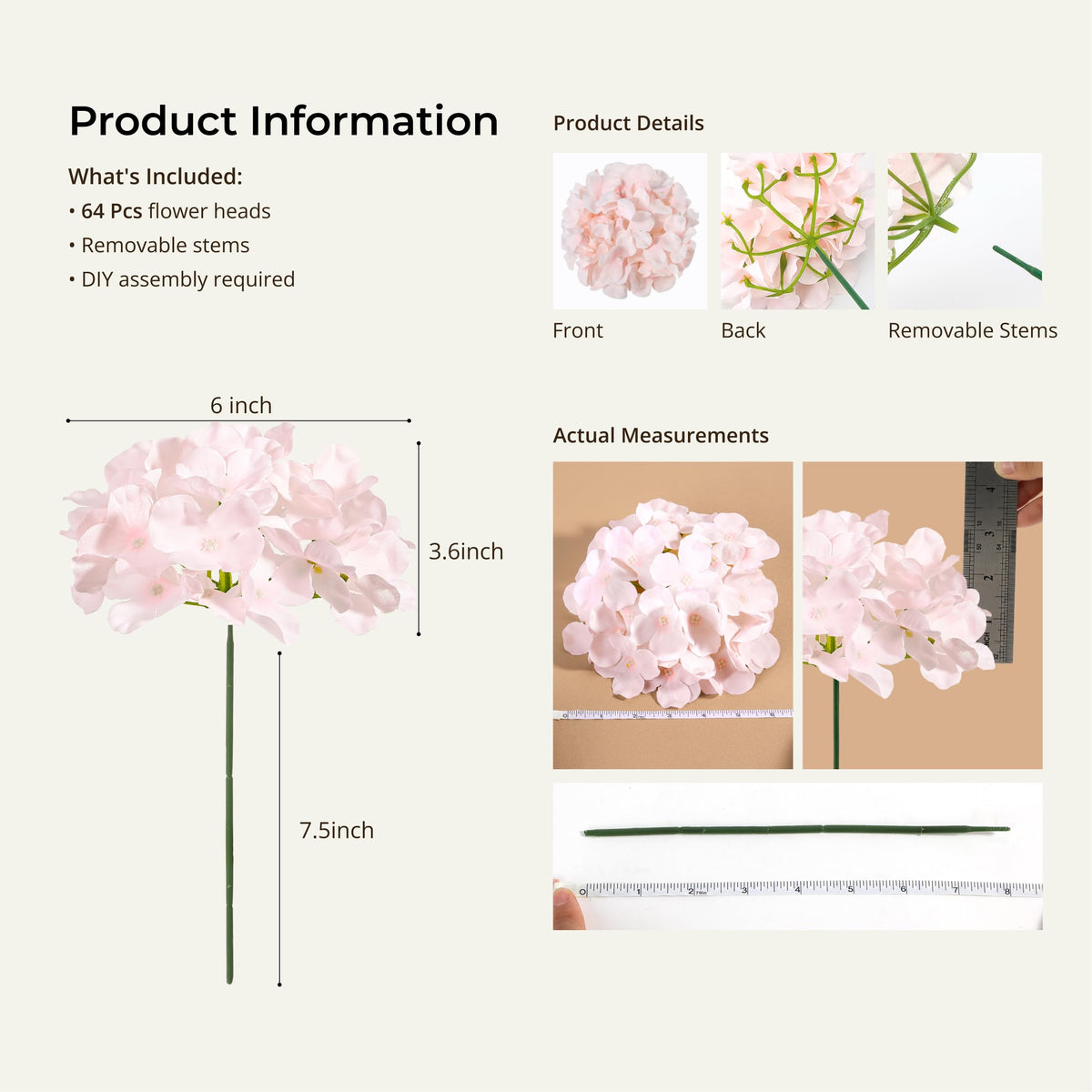 Auihiay realistic fake hydrangeas maintain color for timeless decor