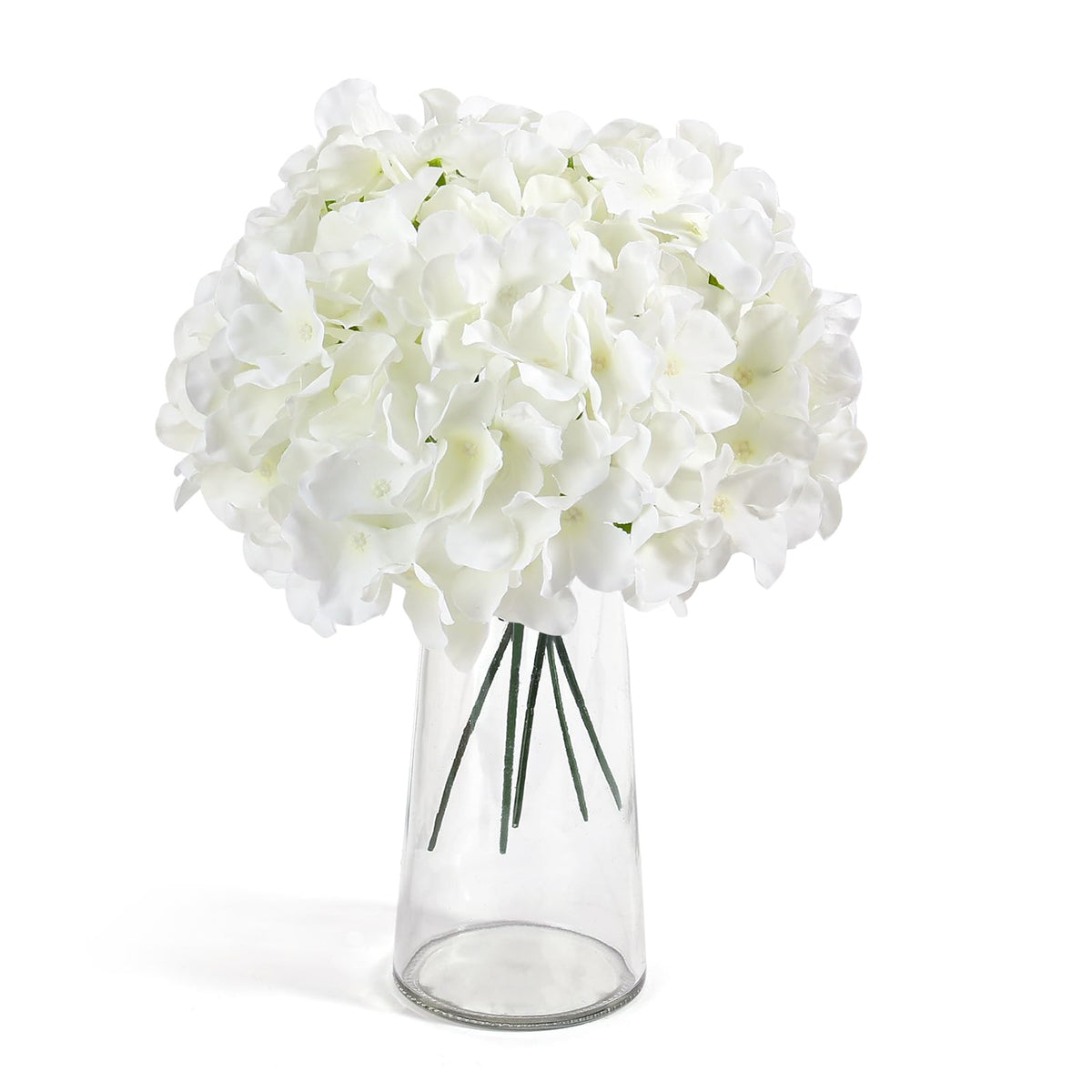 Auihiay ivory hydrangea centerpiece idea ready for elegant DIY weddings.