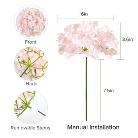 Auihiay wedding centerpiece hydrangea in pink enhances romantic tables.