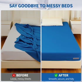 AUKCLAX one-time installation saves time during bed making.