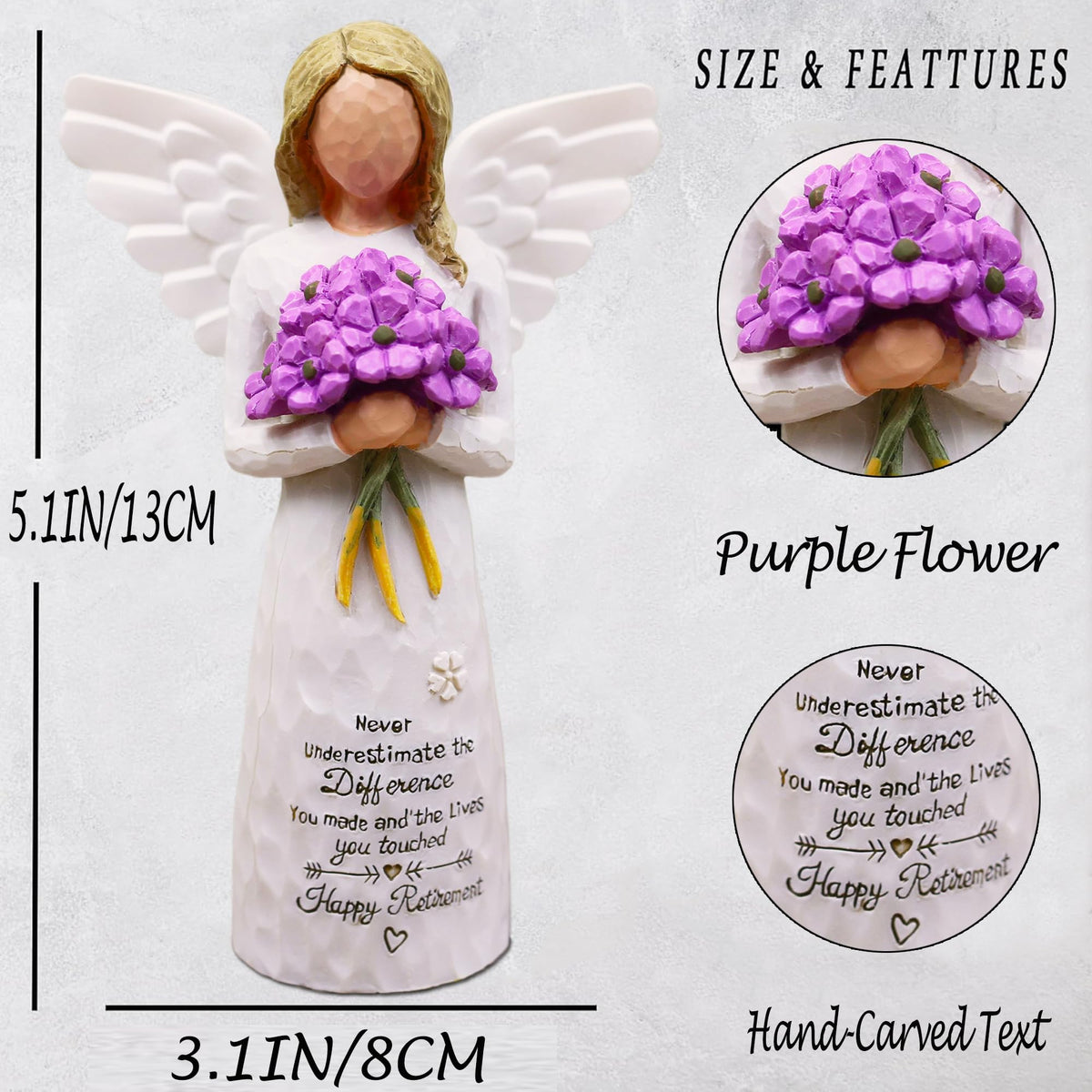 AUKEST durable resin sculpture provides a lasting retirement keepsake