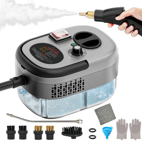 AULANK 2500W steam cleaner front view for quick, chemical-free cleaning.