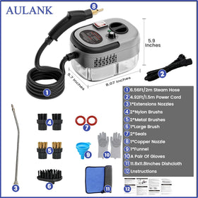 AULANK steam cleaner in kitchen cleaning mode for spotless surfaces.