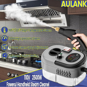 AULANK steam cleaner water tank in action enabling longer cleaning sessions.