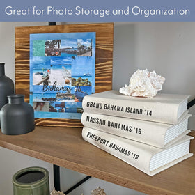 AuldHome Design compact 7.9 x 5.5 inch books for versatile display