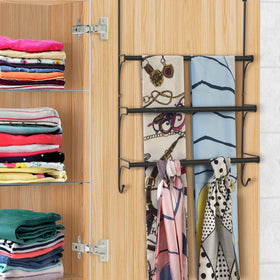 Durable metal Auledio bathroom organizer in a modern black tone