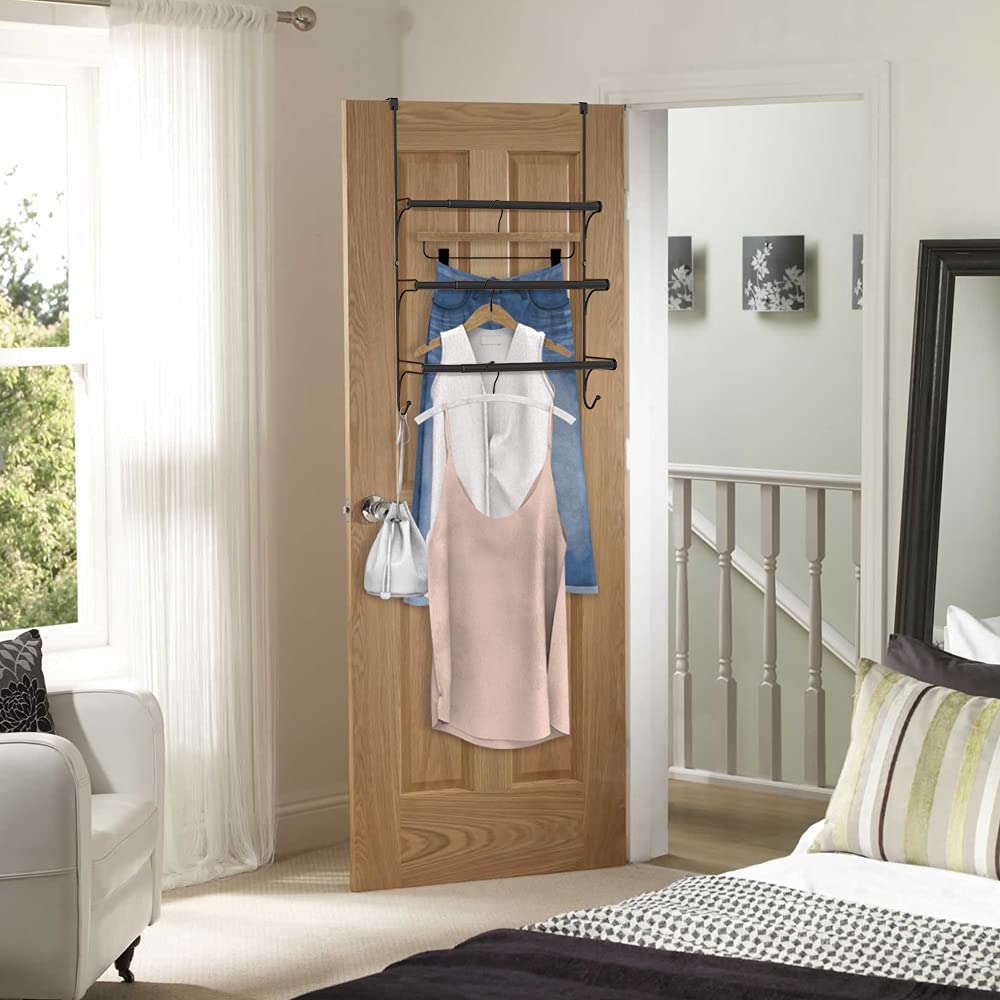 Auledio black finish towel rack complements contemporary bathrooms