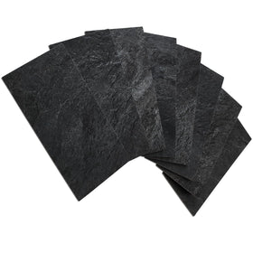 AULIGET black slate backsplash tiles close-up texture for durable kitchen style.