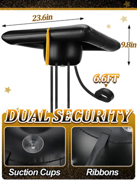 Aulock cap inflates quickly using two nozzles for easy setup