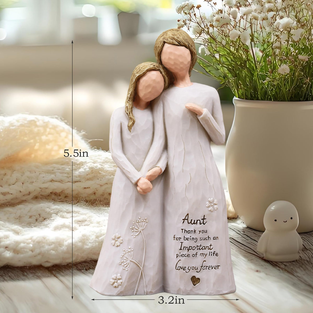 AUMELO Aunt Birthday Gift in resin, perfect for gifting.
