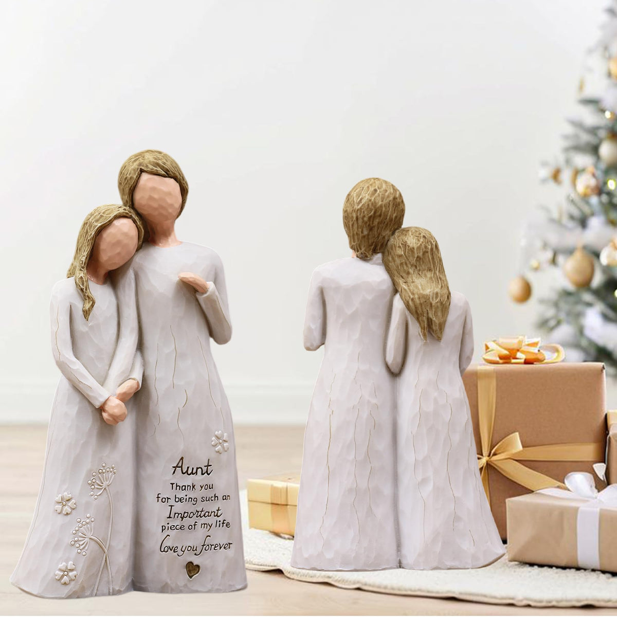 AUMELO Copyright-Protected Aunt Figurine emphasizes a timeless bond.