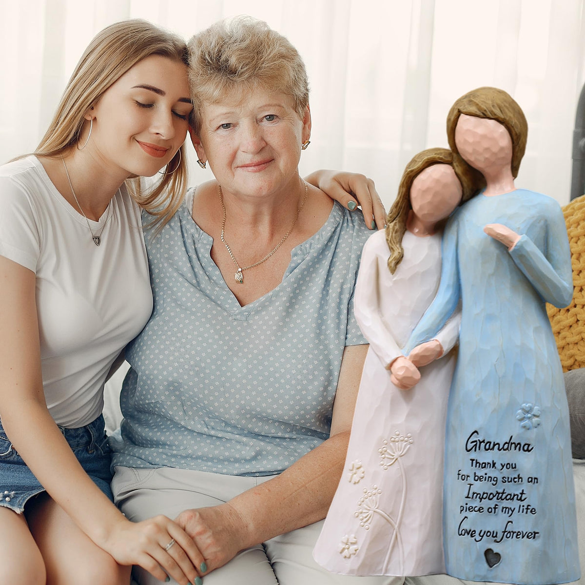 AUMELO dress engraving on the figurine expresses sentiment without a card