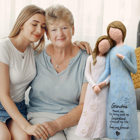 AUMELO dress engraving on the figurine expresses sentiment without a card