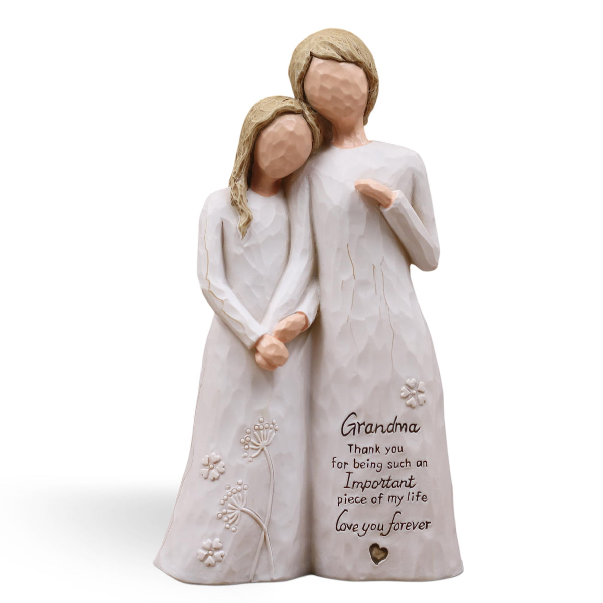 AUMELO Grandma embrace figurine on a desk, timeless keepsake