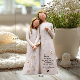 AUMELO Nana hand-painted ivory figure adds warm, versatile decor to any space.