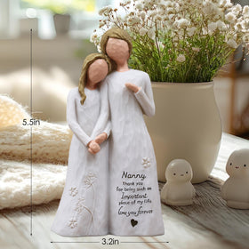 AUMELO decorative figurine fits on desk or mantel, serving as a heartwarming reminder.