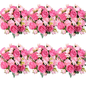 AUMVEYI 6pcs artificial peonies for long lasting centerpieces