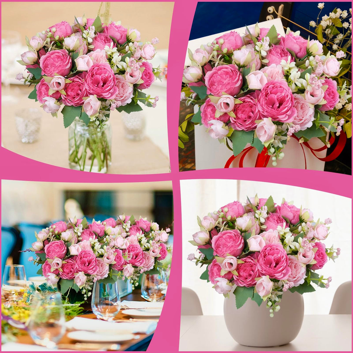 AUMVEYI peony bouquet with five stems for versatile arrangements