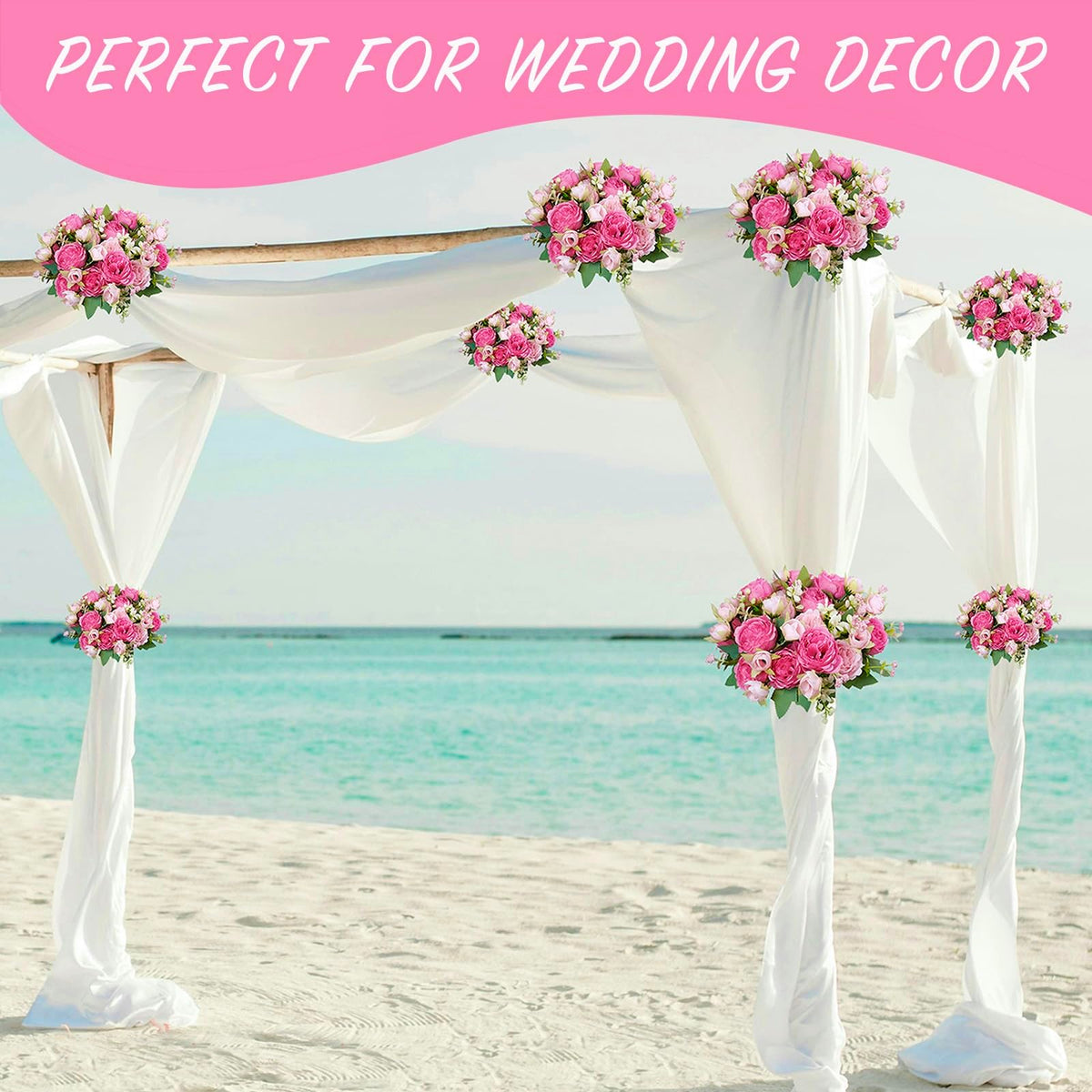 AUMVEYI wedding centerpieces with peonies for elegant tables