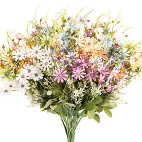 AUMVEYI wildflowers daisy bouquet adds colorful outdoor decor to patio and garden.