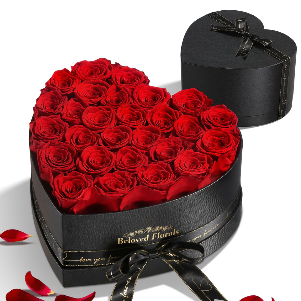 Auoasl 27-preserved-rose-box-front, premium keepsake gift ready to give.