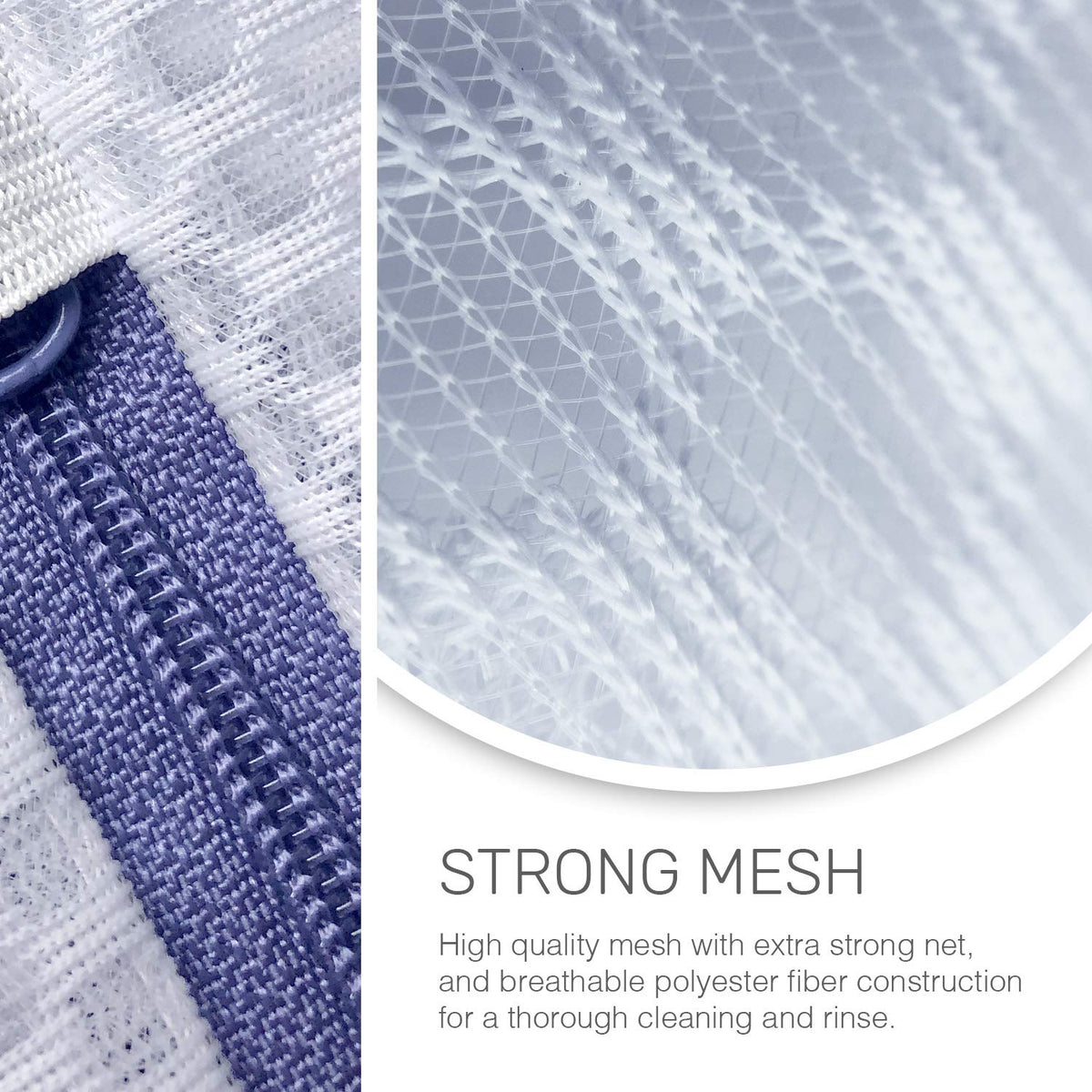 AURFLO 125g honeycomb mesh bag provides extra room for thorough washing.