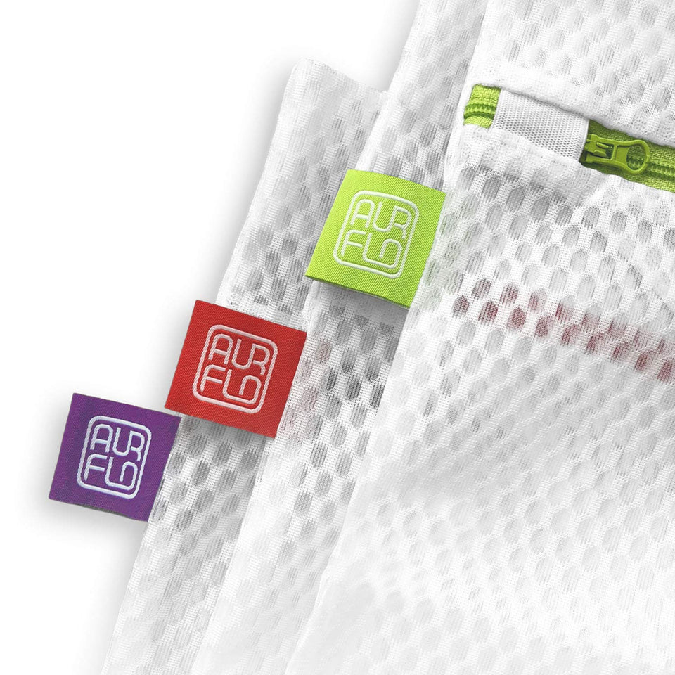 AURFLO mesh laundry bag for delicates with spacious 16x16-inch size for thorough washing.