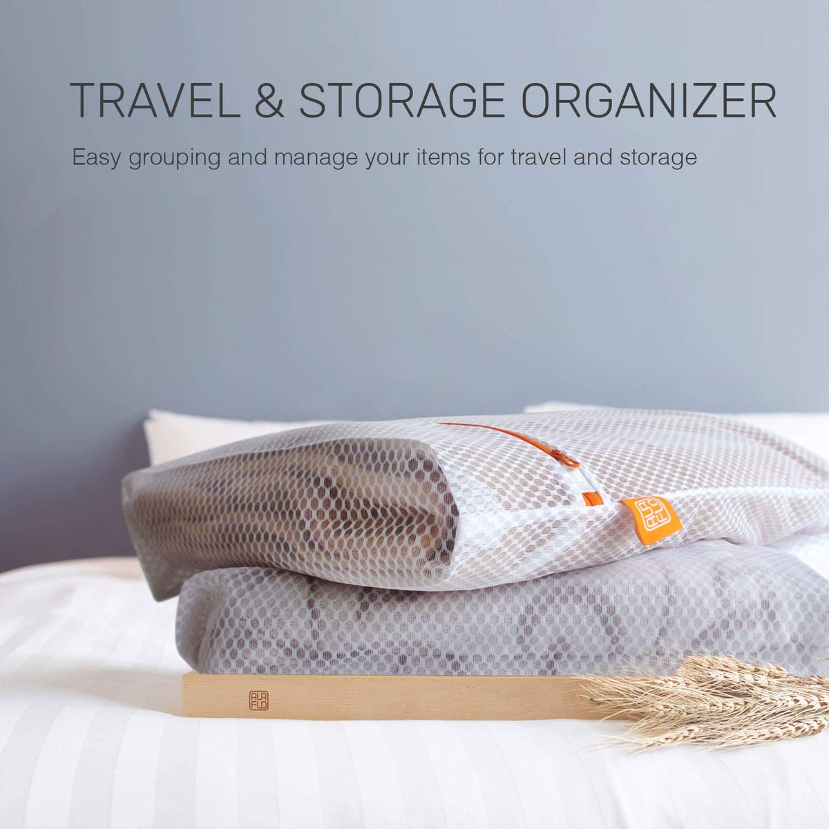 AURFLO premium laundry bag for travel and home use.