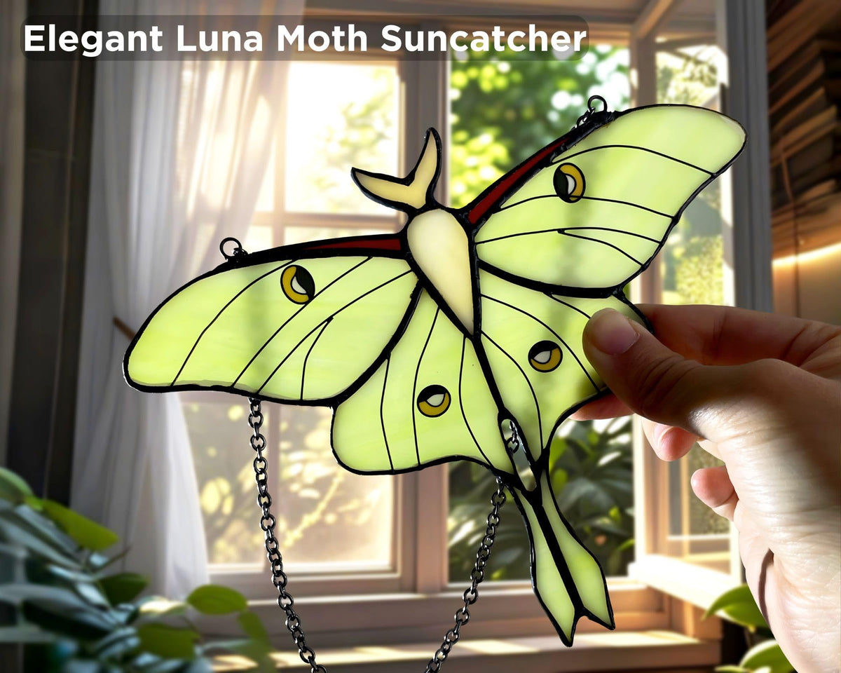 Handmade stained glass ornament by AuroAura for home decor and gifts.