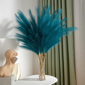 Aurora Prime care-free blue pampas decor with bendable stems for versatile arrangements.