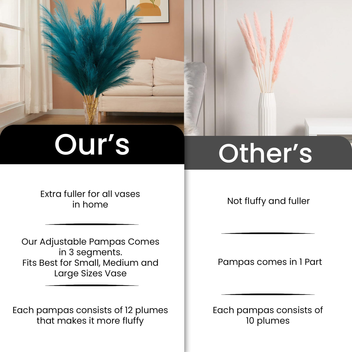 Aurora Prime silk blue pampas grass for maintenance-free seasonal displays.