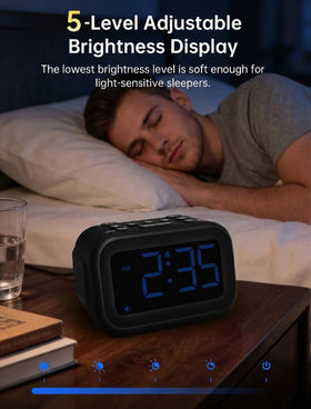 AuroraCalm DST and 12/24 hour display for easy time management