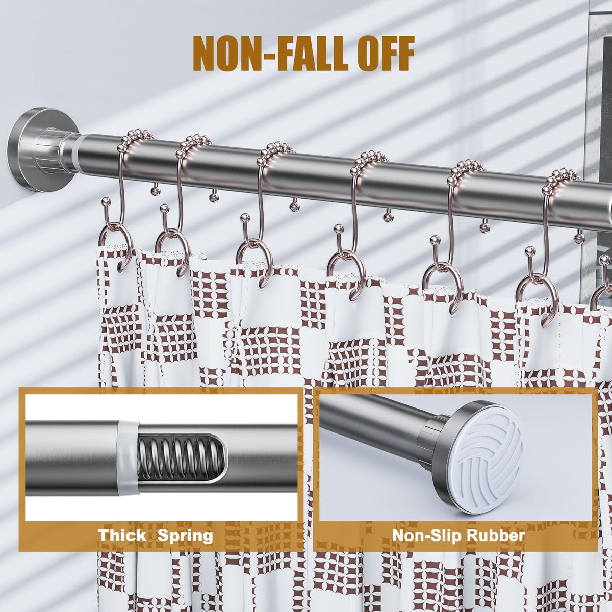 Ausemku no-drill installation in minutes, no tools required.