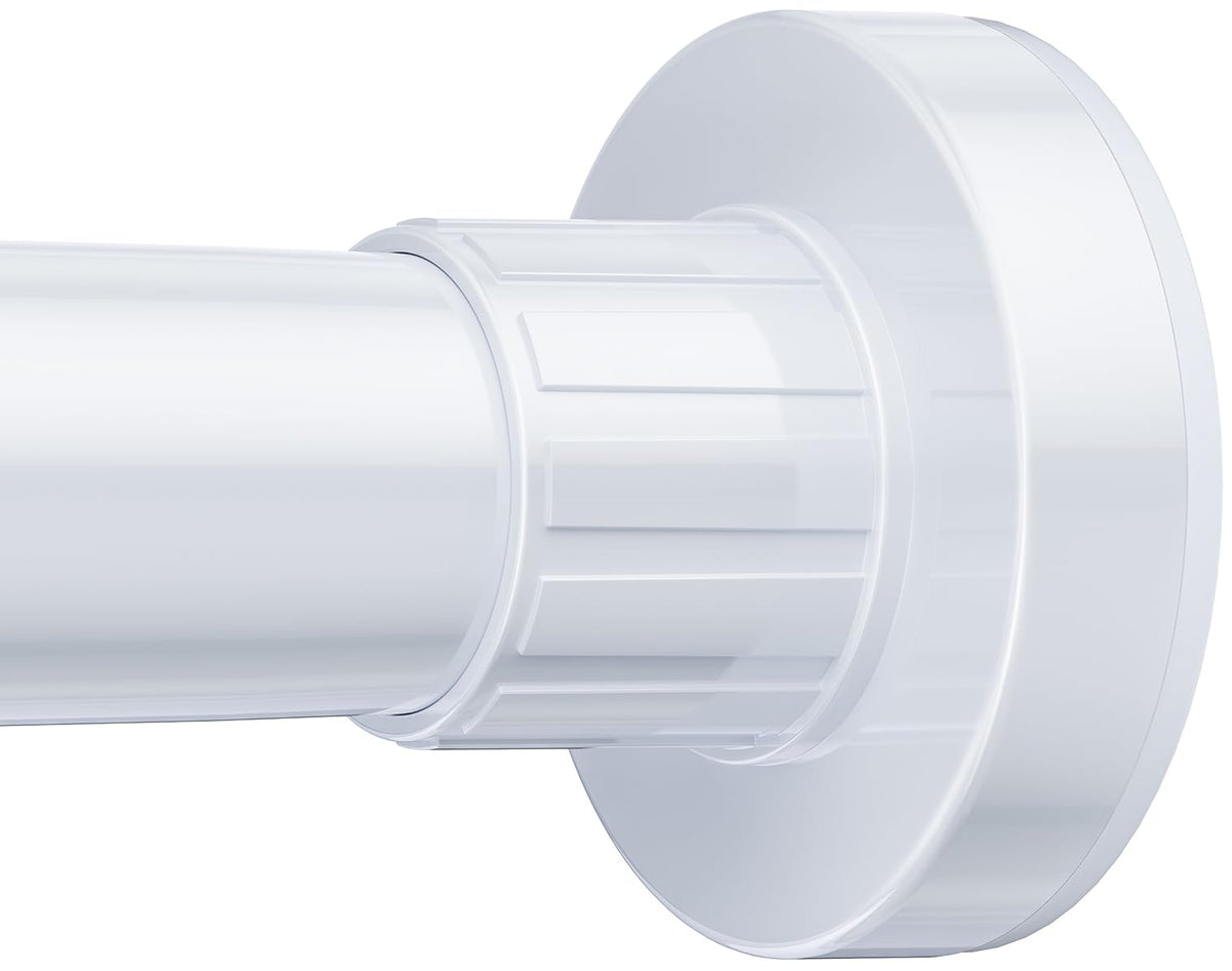 Ausemku shower rod extended to 32-80 inches showing adjustable fit and clean finish