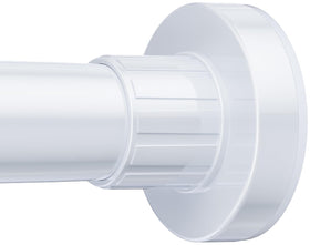 Ausemku shower rod extended to 32-80 inches showing adjustable fit and clean finish